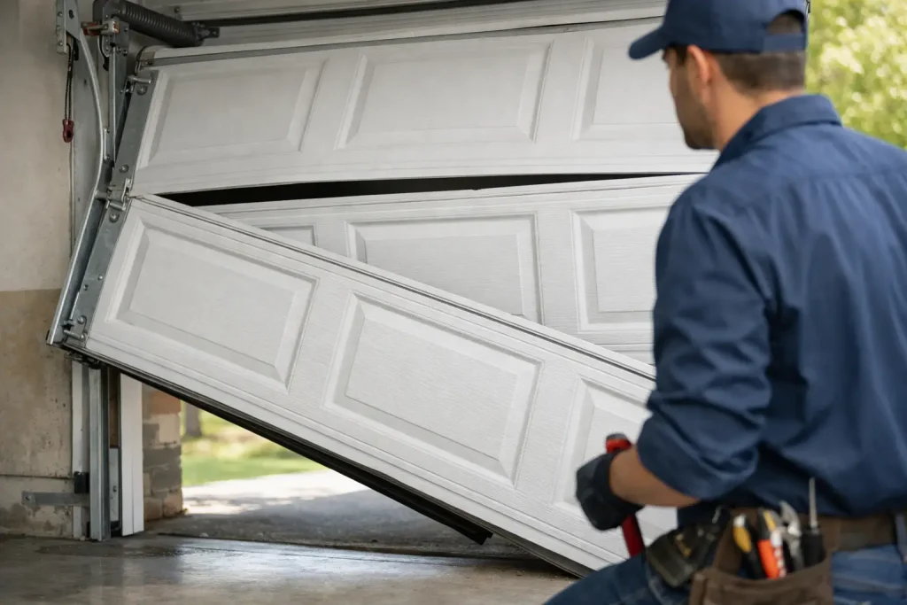 Garage Door Off Track Repair: What to Do