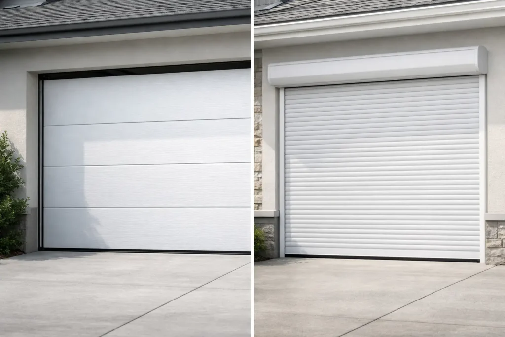 Sectional vs Roller Garage Doors