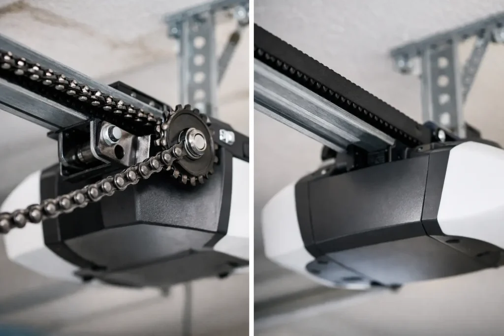 Chain Drive vs Belt Drive Opener